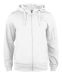 Basic Active Hoody Full Zip White