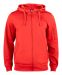 Basic Active Hoody Full Zip Red