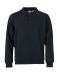 Basic Polo Sweater Anthracite Melange