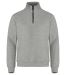 Classic Half Zip Grey Melange