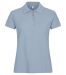 Basic Polo Women Soft Blue