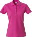 Basic Polo Women Bright Cerise