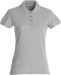 Basic Polo Women Grey Melange