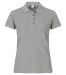 Heavy Premium Polo Women Grey Melange