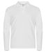 Stretch Premium Polo L/S White