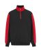Modena Half Zip black-red