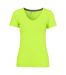 Coruna V-Neck Tee Woman Neon Yellow