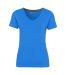 Coruna V-Neck Tee Woman Palace Blue