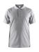 Casual Polo Pique M Grey Melange
