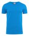 Heavy V-neck T-shirt Ocean Blue