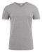 Heavy V-neck T-shirt Grey Melange