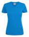Heavy V-neck T-shirt ladies Ocean Blue