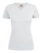 Heavy V-neck T-shirt ladies White