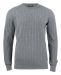 Blakely Knitted Sweater Men Grey Melange