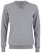 Oakville V-Neck Women Grey Melange