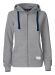 Twisp Hood FZ Ladies Grey Melange