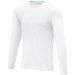 Ponoka langermet økologisk t-skjorte for menn Hvit