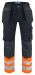 6530 Arbeidsbukse EN ISO 20471 Kl 1 Orange/Black