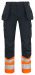 6534 Arbeidsbukse EN ISO 20471 Kl 1 Orange/Black