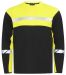 7002 Langermet T-skjorte Black/Yellow
