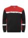 7101 Sweatshirt black-red