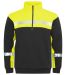 7102 Sweatshirt 1/2 Zip Black/Yellow