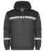 7104 Hettegenser 1/2 Zip Grey/Black