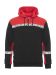 7104 Hettegenser 1/2 Zip black-red