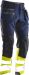2134 Håndverksbukse Core Stretch Varsel Navy/Yellow