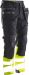 2134 Håndverksbukse Core Stretch Varsel Black/Yellow