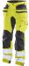 2240 Håndverksbukse Stretch Varsel Yellow/Black