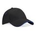 Ultimate 5 Panel Cap- Sandwich Black/Bright Royal