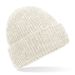 Cosy Ribbed Beanie Almond Marl
