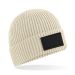 Fashion Patch Beanie Oatmeal/Black
