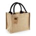 Jute Mini Gift Bag Natural/Black