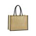 Natural starched jute classic shopper