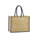 Natural starched jute classic shopper