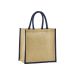 Natural starched jute mini gift bag