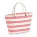 Nautical Beach Bag Natural/Pink