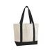 EarthAware® Organic Varsity Shopper Natural/Black