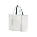 Courtside Large Tote soft white-bottle green