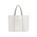 Courtside Large Tote soft white-caramel