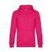 KING-genser med hette Magenta rosa