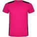 Detroit teknisk t-skjorte for barn fuchsia-black