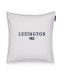 ICONS LEXINGTON LOGO VELVET PILLOW COVER White/Navy