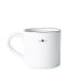 Stoneware Mug White/Dark Blue (LX)