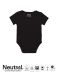 Babybody med korte ermer black