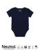 Babybody med korte ermer navy