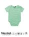 Babybody med korte ermer dusty mint