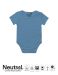 Babybody med korte ermer dusty indigo